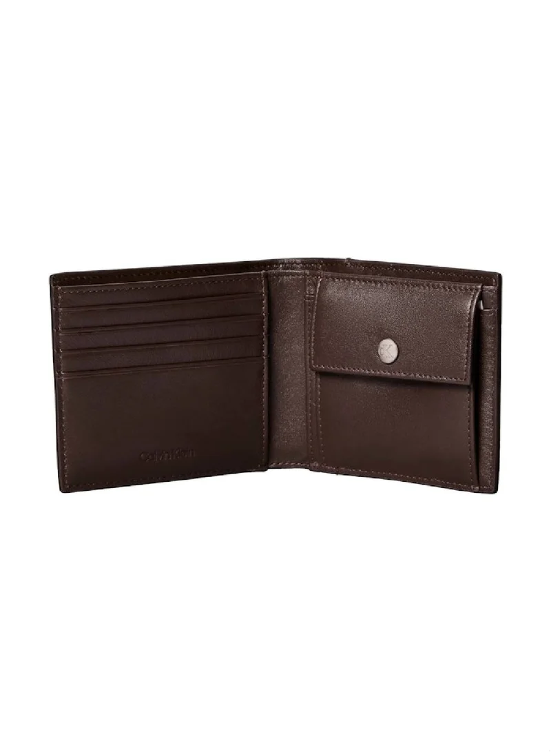 CALVIN KLEIN  Allover Emblem Logo Bifold Wallet With Coin Pouch  | Best Price UAE